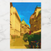 ブカレストシティデジタ絵を描ル フードラベル (シングルラベル)