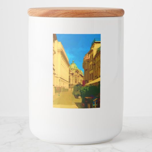 ブカレストシティデジタ絵を描ル フードラベル (正面)