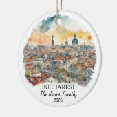 ブカレストパーソナライズされたオーナメント、ルーマニアオーナメント セラミックオーナメント (左)