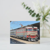 ブカレスト駅の旅客列車 シーズンポストカード (スタンド正面)