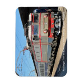 ブカレスト駅の旅客列車 マグネット (縦)
