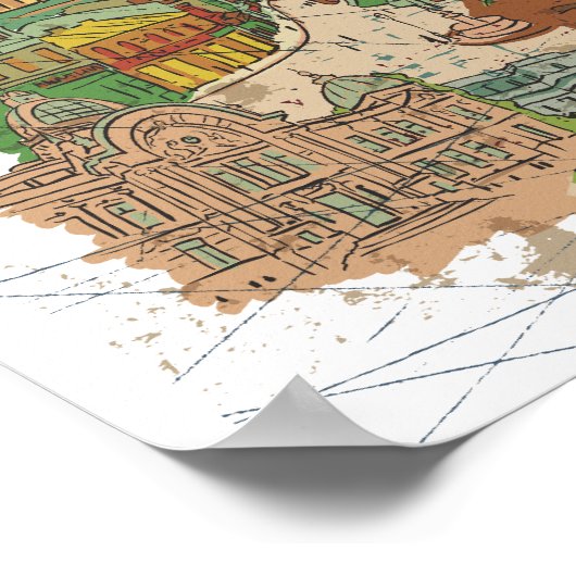 ブカレスト ポスター (角)