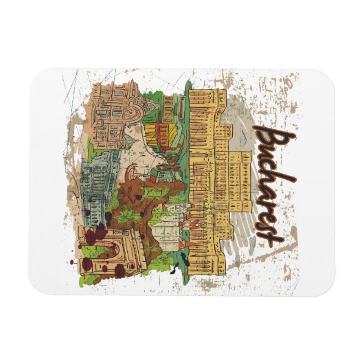 ブカレスト マグネット (横)