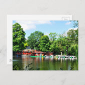 ブカレスト、ルーマニアのCismigiu公園 ポストカード (正面/裏面)