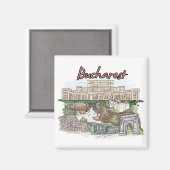 ブカレスト – ルーマニア.png マグネット (正面/裏面)