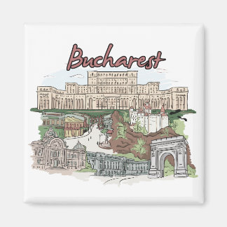 ブカレスト – ルーマニア.png マグネット