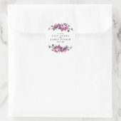 ブガインビラ地中海の結婚式の引き出物シール ラウンドシール (バッグ)