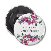 ブガインビラ地中海の結婚式の引き出物シール 栓抜き (正面)