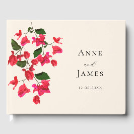 ブガインヴィレアフラワーゲスト結婚ズブック ゲストブック