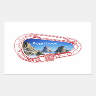 ブガボス登山カラビナー 長方形シール
