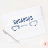 ブガボス登山Quickdraw 長方形シール (封筒)