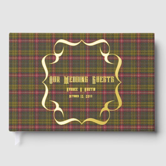 ブキャナンウェザーズオリジナルスコットランドタータンチェック ゲストブック (正面)