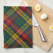 ブキャナンクランタータンチェック格子模様 キッチンタオル (四つ折り)