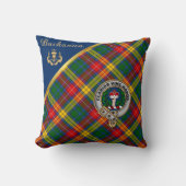 ブキャナンクランバッジ&タータンチェック装飾用クッション クッション (正面)