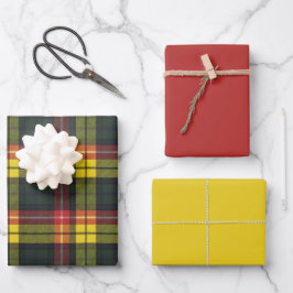 ブキャナンスコティッシュクランタータンチェックラッピング紙シー ラッピングペーパーシート