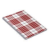ブキャナンタータンチェックレッドホワイトプレイド ノートブック (右側)