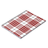 ブキャナンタータンチェックレッドホワイトプレイド ノートブック (左側)