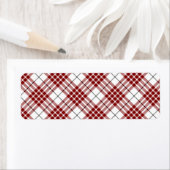 ブキャナンタータンチェックレッドホワイトプレイド ラベル (インサイチュ)