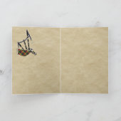 ブキャナンバッジ&タータンチェックパーソナライズされたカード カード (内部)