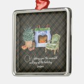 ブキャナン狩りモダンオリジナルスコットランドタータンチェック メタルオーナメント (左)