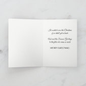 ブキャナン風化タータンチェッククリスマス シーズンカード (内部)