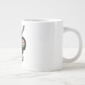 ブキャナン・クラン・バッジ&スコットランドタータンチェックマップ ジャンボコーヒーマグカップ (右)