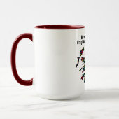 ブキャナン・クラン・バッジ&スコットランドタータンチェックマップ マグカップ (左)