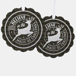 ブキャナン ハンティング モダン スコットランド タートル クリスマス オーナメントカード