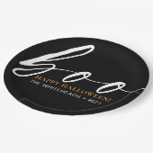 ブキュートハッピーハローウィンブラック ペーパープレート (アングル)