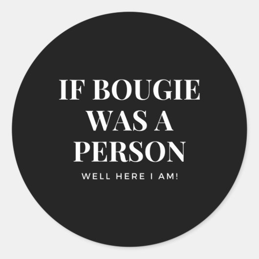 ブギもしーは私が住んでいる人だった ラウンドシール (正面)