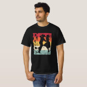 ブギーウギースイング踊りレトロカラーズヴィンテージ Tシャツ (正面フル)