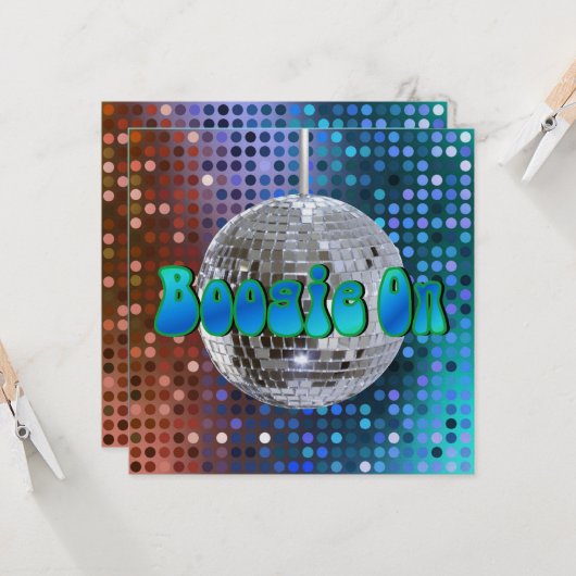 ブギーオン！1招待状 (正面/裏面インサイチュ)