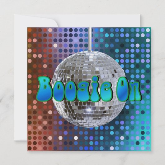 ブギーオン!1招待状 (正面)