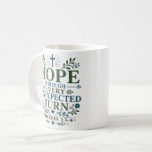 ブギークリスチャン 不意の転機を乗り越える希望  コーヒーマグカップ (正面左)