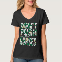 ブギーデザインの水彩花柄が可愛い "Don't Push the Horses" デザイン