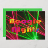 ブギーナイツとディスコ灯2 招待状 (正面/裏面)