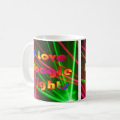 ブギーナイトとディスコ照明2コーヒーマグ コーヒーマグカップ (正面左)