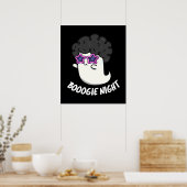 ブギーナイト面白いハロウィーン幽霊プンダークBG ポスター (キッチン)