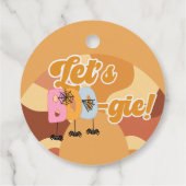 ブギーハロウィーンレトロ子供の誕生日 フェイバータグ (裏面)