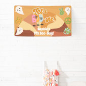 ブギーハロウィーンレトロ子供の誕生日 横断幕 (インサイチュ)