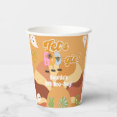 ブギーハロウィーンレトロ子供の誕生日 紙コップ (裏面)