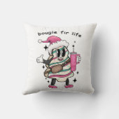 ブギーファイアライフ、ブージークリスマスツリー、クリスマスギフト クッション (裏面)