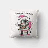 ブギーファイアライフ、ブージークリスマスツリー、クリスマスギフト クッション (正面)