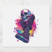 ブギーボーンズおもしろい- 70sディスコスカル スパークリングワインラベル (シングルラベル)