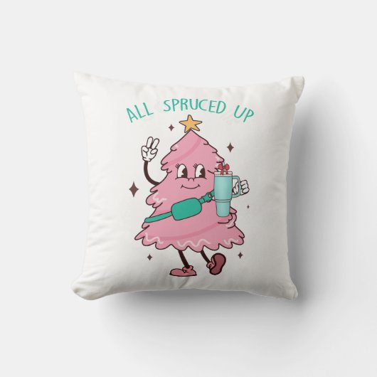 ブギーモミの人生をスプルケードすべて、ブギークリスマスツリー クッション (正面)