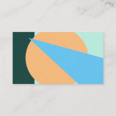 ブギーレトロカラーモダン幾何学的ペットバードトイ 名刺 (裏面)