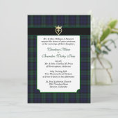 ブクラシックラックウォッチタータンチェック結婚式招待状 招待状 (スタンド正面)