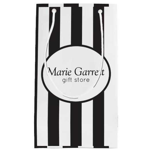 ブクラシックラッストライプク スモールペーパーバッグ (正面)