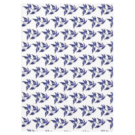 ブクラシックルーウィローデザイン鳥 テーブルクロス