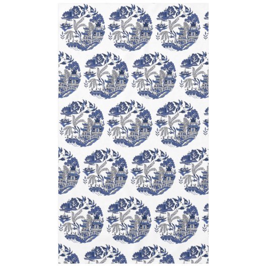 ブクラシックルーウィローデザイン テーブルクロス (正面)